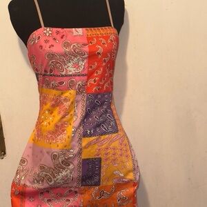 Paisley Patchwork Dress - Multicolor